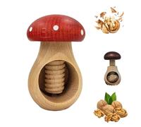 Pince en bois de noyer en forme de champignon, presse à vis, outils de cuisine manuels pour casse-noix, outil de casse-noix, mécanisme de vis facile