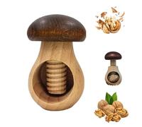 Pince en bois de noyer en forme de champignon, presse à vis, outils de cuisine manuels pour casse-noix, outil de casse-noix, mécanisme de vis facile