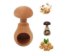 Pince en bois de noyer en forme de champignon, presse à vis, outils de cuisine manuels pour casse-noix, outil de casse-noix, mécanisme de vis facile