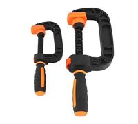 Pince en C, 2 pièces 2 pouces 3 pouces en plastique robuste à dégagement rapide pinces en C réglables ergonomiques pour les projets de serrage de construction de soudage du bois