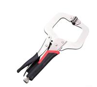 Pince en C avec pince en acier épais et poignée ergonomique pour une utilisation en atelier, offrant un réglage fluide des vis et une protection contre les dommages matériels (16,5 cm)