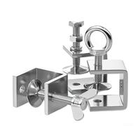 Pince en C en acier inoxydable 304 avec anneau de levage torsadé à la main pour projets de travail du bois et du métal (130 mm-A)