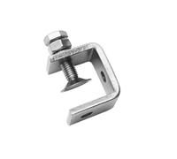 Pince en C en acier inoxydable avec vis de positionnement réglable, cadre en acier malléable moulé robuste pour soudure, assemblage, collage, applications automobiles et travail des métaux, plage de