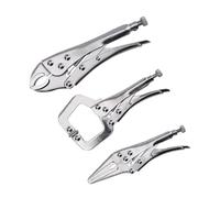 Pince en C, Lot de 3 pinces-étaux 17,8 cm en acier au carbone, outils soudage, pinces industrielles à bec rond, manuels serrage