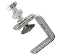 Pince en C robuste en acier inoxydable avec cadre de poutre en I et vis réglable filetée M8 pour une utilisation dans l'assemblage automobile et la fabrication de métaux (1 pièce)