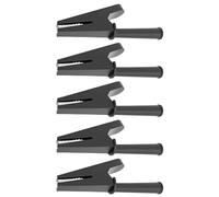 Pince en caoutchouc isolé plaqué cuivre, Black | Caoutchouc isolé avec trou de fiche banane de 4 mm pour le et la sécurité des fils d ' alimentation à courant