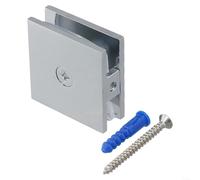 Pince en laiton pour portes de salle de bain, pince en U conçue pour 8 panneaux en verre trempé de 12 mm, sûre et élégante (chromé)