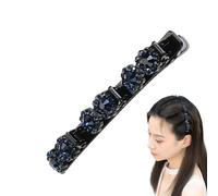 Pince en pierre - Barrettes tressées brillantes, accessoires élégants pour cheveux | Longue durée et épingle à cheveux sans glissement de la mode, bijoux de fête de mariage