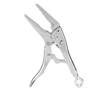 Pince-étau à aiguille longue, mâchoire en forme de dent en acier inoxydable galvanisé 500N 37mm