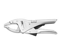 FACOM Pince Étau à Becs Longs - Boutonnière 5 Positions avec Gâchette de Contrôle - Becs Largeur 17 mm - Rainure Usinée sur Bec Supérieur - 501A