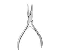 Pince Extension Cheveux Kit d'outils professionnel de pince d'application d'extensions cheveux Micro anneau for la plus proche perles lien(Silver)