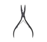 Pince Extension Cheveux Kit d'outils professionnel de pince d'application d'extensions cheveux Micro anneau for la plus proche perles lien(Black)