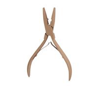 Pince extension cheveux Kit d'outils professionnel de pince d'application d'extensions cheveux Micro anneau for la plus proche perles lien(Brown)