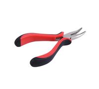 Pince extension cheveux Pince à pointe courbée, outil d'extension de cheveux, bricolage, pince Clip for Micro anneaux/liens/perles et plumes, Extension