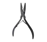 Pince extension cheveux Pince d'extension de cheveux professionnelle, pince d'application trame, Micro maillons, perles plus proches(Black)
