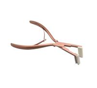 Pince Extension Cheveux Pinces en acier inoxydable for Extensions de cheveux à bande adhésive, outils d'extension de cheveux à scellage plat for usage professionnel en Salon(Pink)