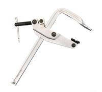 Pince F robuste de 300 mm avec libération - Traitement du bois - Pour bricolage rapide - Barre argentée - Métal chromé - Rainure V en acier