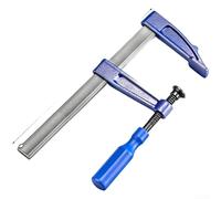 Pince F robuste pour le travail du bois, outil de fixation rapide en alliage d'acier avec patins antidérapants pour l'assemblage de meubles et les tâches de construction, bleu (B)