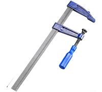 Pince F robuste pour le travail du bois, outil de fixation rapide en alliage d'acier avec patins antidérapants pour l'assemblage de meubles et les tâches de construction, bleu (C)