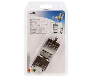 Pince film KAISER en acier inoxydable - 1 avec poids - 1 sans poids - Lot de 2