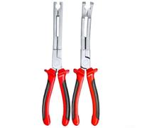 Pince fonctionnelle de 22,9 cm avec angle de courbure et mécanisme de pivot pour connecteur d'élément chauffant et débrayage des bornes (coude de 22,9 cm)