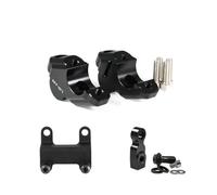 Pince Guidon Kit De Rehausse De Guidon pour Yamaha MT-07 2021-2025, Rehausseur De Guidon, Réglage De Déport, Extension Et Support De Rehaussement Tige Fixation(Noir 1)
