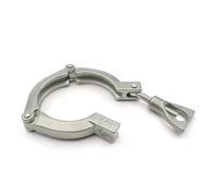 Pince haute tension 1,5"-8" en acier inoxydable SS304 à trois clips en forme de trèfle avec joint en silicone, convient aux diamètres de 50,5 à 217 mm.(5 inches x K145)