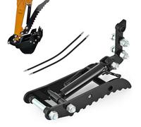 Pince hydraulique pour mini-pelles, kit d'accessoires pour petites pelles, pelle rétrocaveuse hydraulique robuste, pour ramasser les grumes, les roches et les débris,Threeholethumbclip
