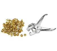 Pince œillets pro 100 œillets dorés 170 mm
