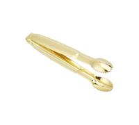 Pince Inox Cuisine Lot de 3 pinces à café et sucre en acier inoxydable, antidérapantes, forme paume, for aliments gâteaux, gadgets cuisine, barre, outils dorés pour cuisine(3PCS Gold)