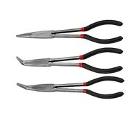 Pince longue droite 45 degrés coudée 25 degrés Pince à bec aiguille 27,9 cm Extracteur de prise multifonction Mécanique Outil à main domestique