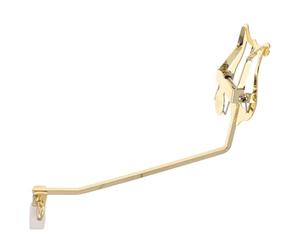 Pince Lyre pour Cor Français, Porte-partitions Métal Plastique Or | Stable, Réglage Simple, Usage École et Intérieur, pour Débutant, Finition Dorée Élégante