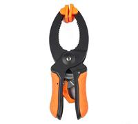Pince manuelle à cliquet de 1,5 cm, pinces de travail du bois à dégagement rapide avec coussinets pivotants, mâchoire réglable pour coller des projets de fixation, orange (20,3 cm)