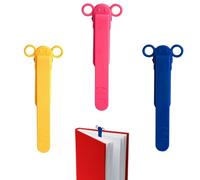 Pince marque-pages automatique en silicone pour marque-pages - Clip de lecture - Marque-page multifonction - Pour l'école, le travail, la maison, la librairie