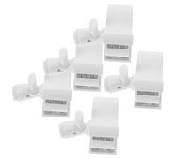 Pince Micro 3/8 Pouces Blanche 5 Pièces Adaptateur en Plastique | Clip à Ressort, Installation Facile, pour Studios et Enregistrement, Compatible Microphone