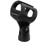 Pince micro - MONACOR - Ø 32-42 mm - Plastique noir - Flexible - Filetage standard 16 mm