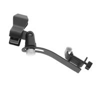 Pince Micro pour Saxophone, Angle Réglable, Clip Rond Noir | Métal et Plastique, Design Protecteur, Usage Scène et Studio, Compatible Micro, Fixation Robuste