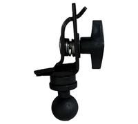 Pince Micro Réglable pour Batterie Tête Sphérique en Aluminium Noir | Fixation Stable sur Cercles de Tambour, Coussinets en Silicone Antidérapants, pour Professeurs et Ingénieurs Son
