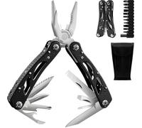 Pince Multifonction, [25 en 1+Fournir un Sac Portatif] Pince Multi-outils, 25 Fonctionsl, Multitools en Acier Inoxydabl