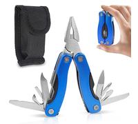 Pince Multifonctions en Acier Inoxydable 11 en 1 Outil Multifonction de Poche avec Tournevis Scie Ouvre-boîte Couteau et bien plus encore pour Camping Randonnée Réparation Simple