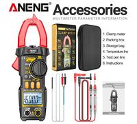 Pince multimètre 6000 points testeur de tension AC/DC ANENG PN108 600A résistance au courant capacité outil de Test de haute précision Black