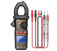Pince Multimètre Ampèremétrique - Testeur de Tension - Multimètre à Pince Multifonction 6000 Points avec Torche et Rétroéclairage pour Tension CC/CA, Capacité, Résistance, Température