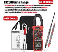 Pince Multimètre De Testeur Automobile Numérique Professionnel Habotest,True Rms Ohm,Capacité Hz Ac Dc Ncv,Pince Ampèremétrique - Type Ht208d Ac Dc 1000a