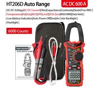 Pince Multimètre De Testeur Automobile Numérique Professionnel Habotest,True Rms Ohm,Capacité Hz Ac Dc Ncv,Pince Ampèremétrique - Type Ht206d Ac Dc Prof