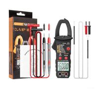 Pince multimètre numérique avec pince de courant AC 600 A, gamme automatique TRMS 6000 points pour des tests électriques complets, y compris NCV et mesures de température (noir)