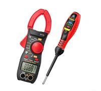Pince multimètre numérique et stylo de test de tension, multimètre de courant CA 500 A avec détection NCV, identificateur de fil neutre en direct, mise hors tension automatique (ST170 croix noire)