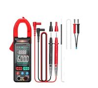 Pince multimètre numérique ST212, ampèremètre CC/CA, 6000 points, 400 A, grand écran couleur, testeur de tension for voiture, Hz, NCV, Ohm(ST212 Red)