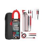 Pince multimètre numérique ST212, ampèremètre CC/CA, 6000 points, 400 A, grand écran couleur, testeur de tension for voiture, Hz, NCV, Ohm(ST212 Red PRO)