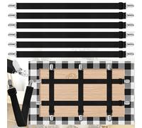 Pince Nappe Exterieur, Pince Nappe, 6 Pinces à Nappe, Pince à Nappe Cachée, Longueur Réglable, pour Fixer Nappes, Draps, Matelas ou Housses de Canapé