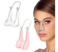 Pince-Nez, Clip de Levage de Nez, 2pcs Pince-Nez en Siliconen, Pince de Nez de Beauté, Pince-Nez Minceur, Nose Shaper, Outils de Massage du Nez pour Femmes pour la Beauté du Pont de Nez